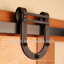 wrought iron sliding door design Horseshoe fancy shape with two rollers
